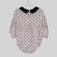 Pink Polka Dot Romper Set