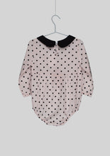 Load image into Gallery viewer, Pink Polka Dot Romper Set