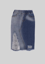 Load image into Gallery viewer, Deconstructed Denim Skirt