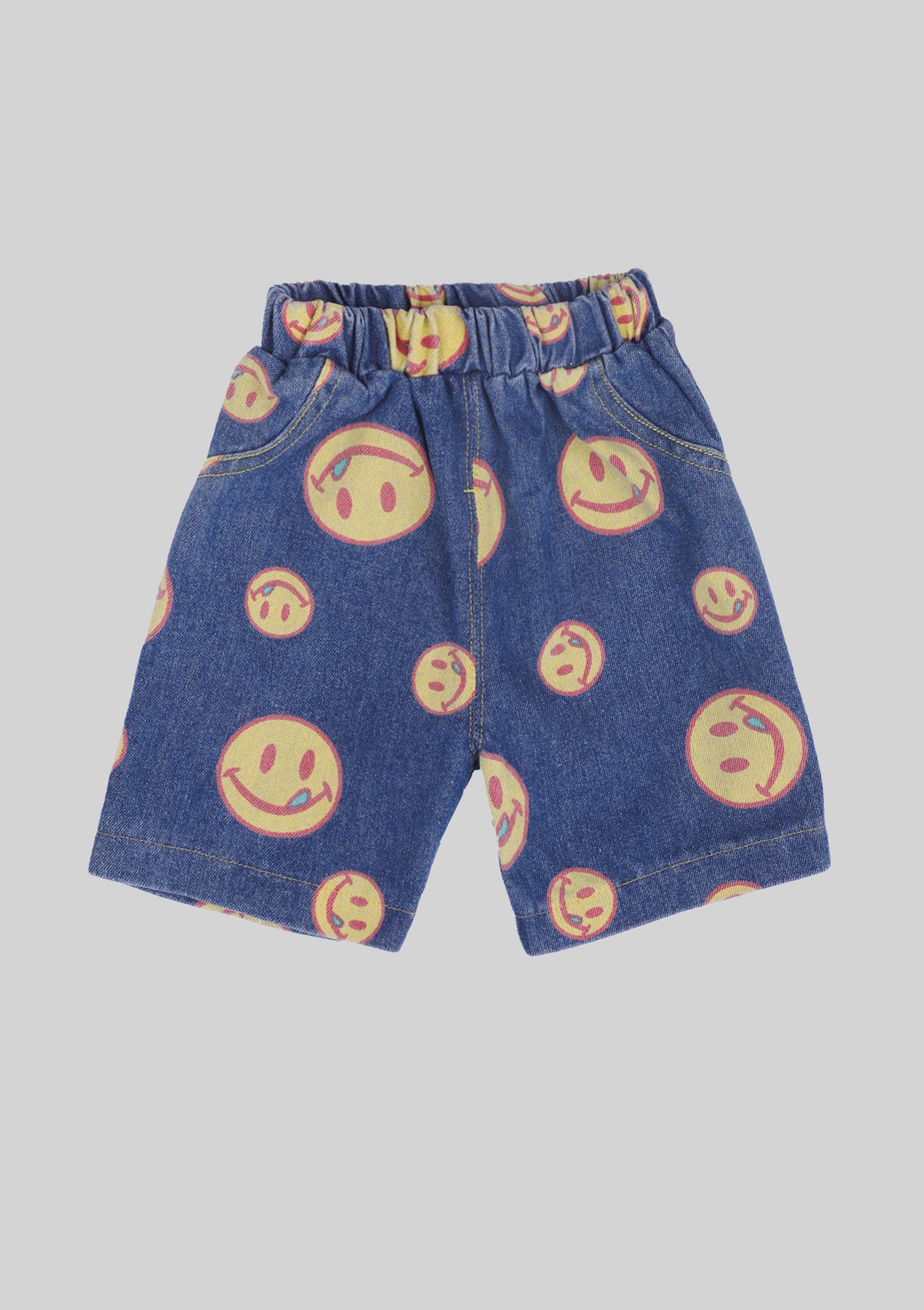 Smiley Denim Shorts – Ten Past Monkey