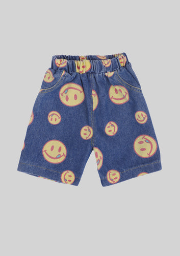 Smiley Denim Shorts