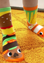 Load image into Gallery viewer, Burger and Fries Mismatched Socks