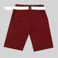 Burgundy Shorts with Belt
