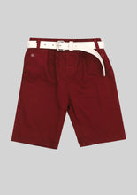 Load image into Gallery viewer, Burgundy Shorts with Belt