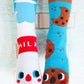 Milk and Cookies Mismatched Socks