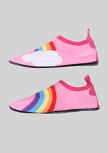 Load image into Gallery viewer, Pink Rainbow Slip Ons