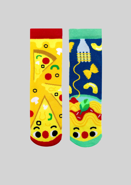 Pizza and Pasta Mismatched Socks