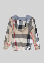Load image into Gallery viewer, Beige Hooded Plaid Jacket