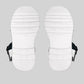 White Grid Sandals