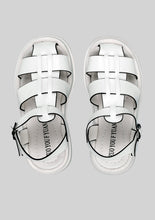 Load image into Gallery viewer, White Grid Sandals