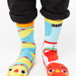 Taco and Hot Sauce Mismatched Socks