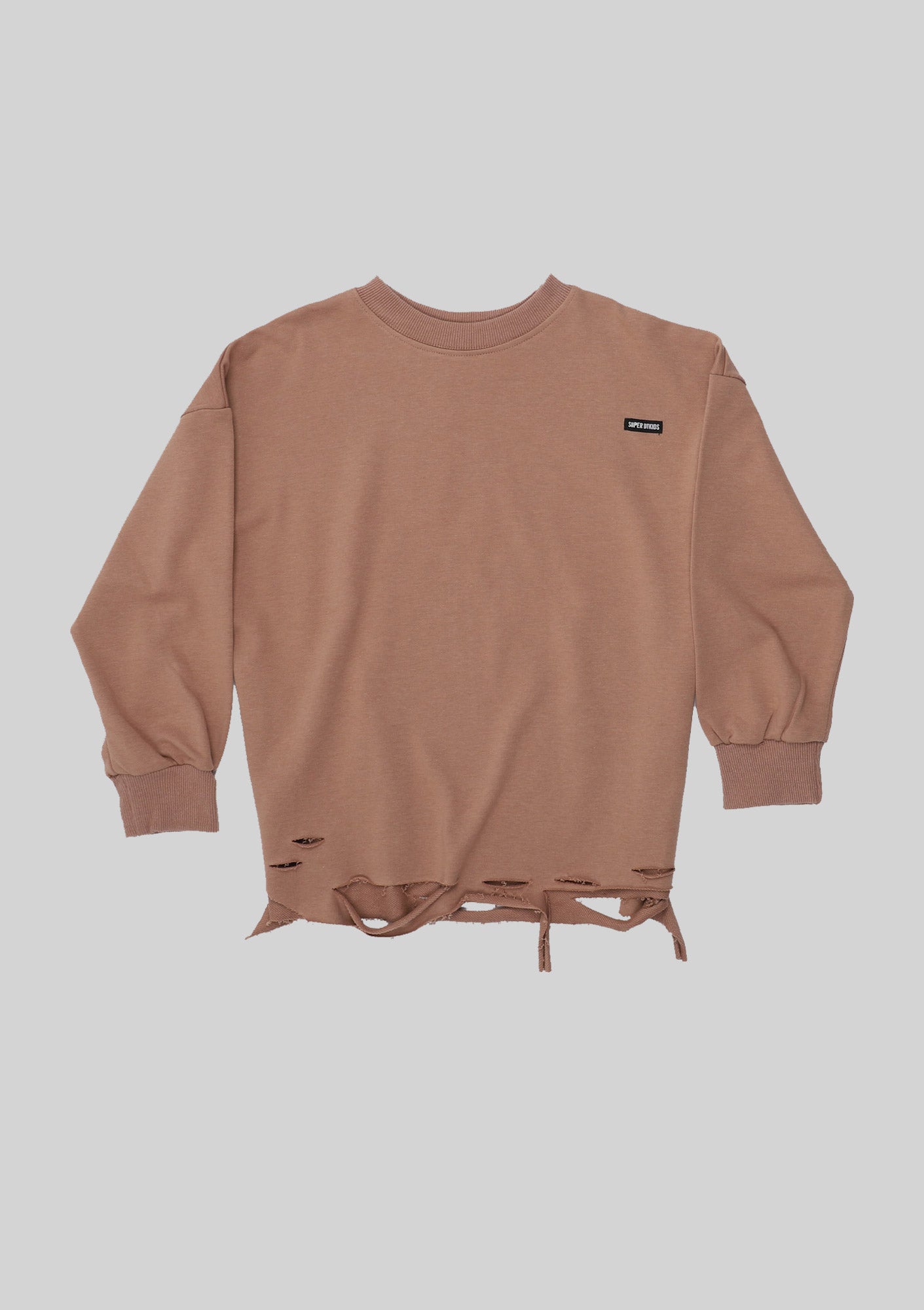 Distressed Beige Pullover