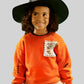 Orange Interactive Sweatshirt with Fabric Marker