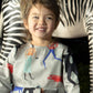 Gray Pop Color Abstract Dress