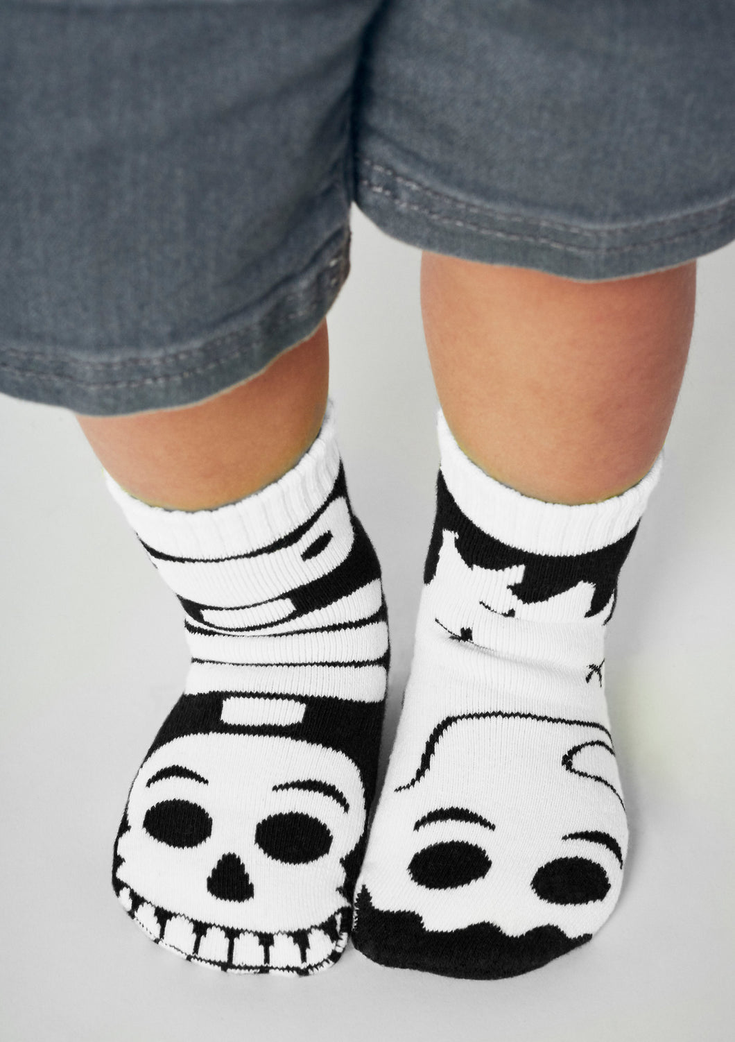Ghost and Skeleton Mismatched Socks